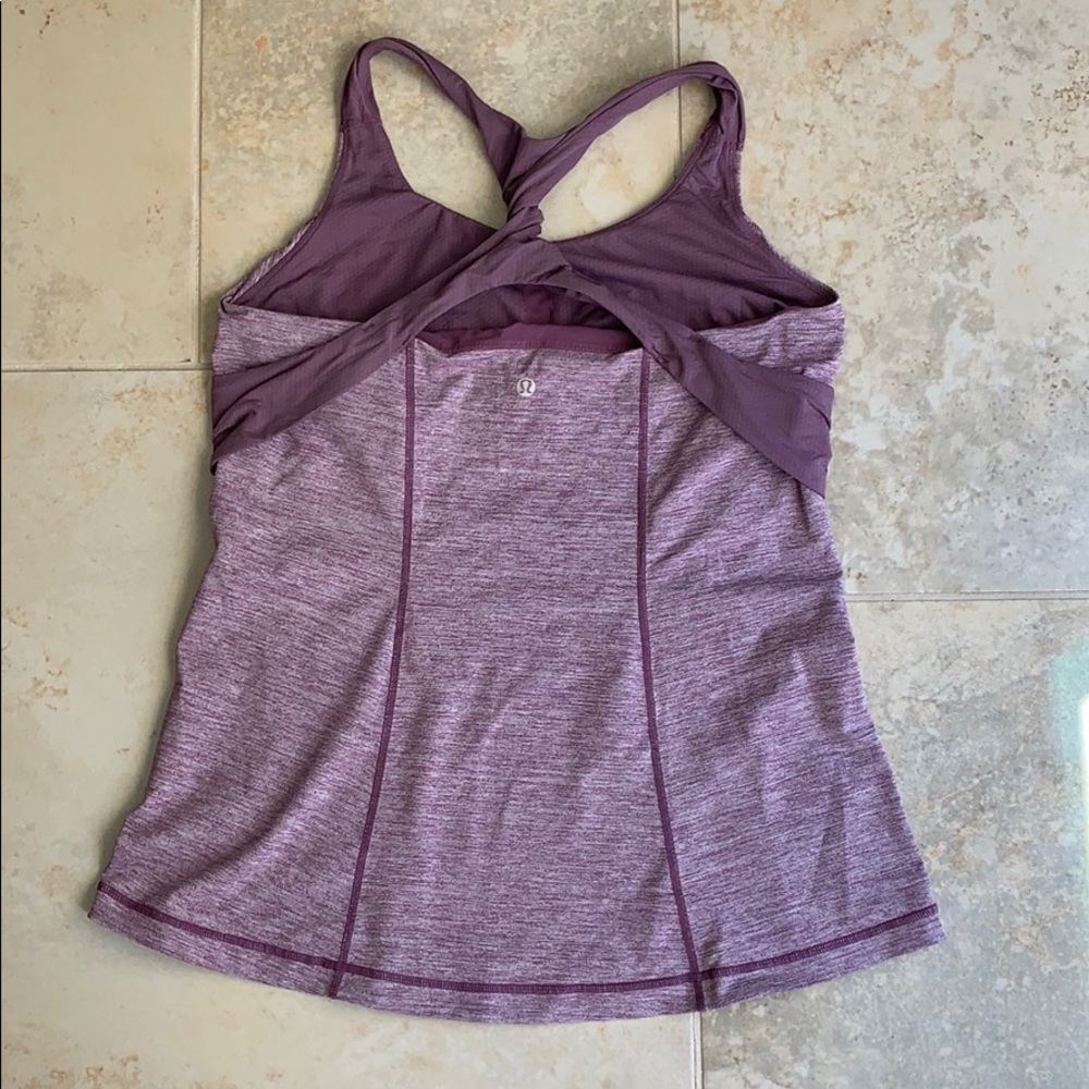 Mauve Lululemon yoga tank